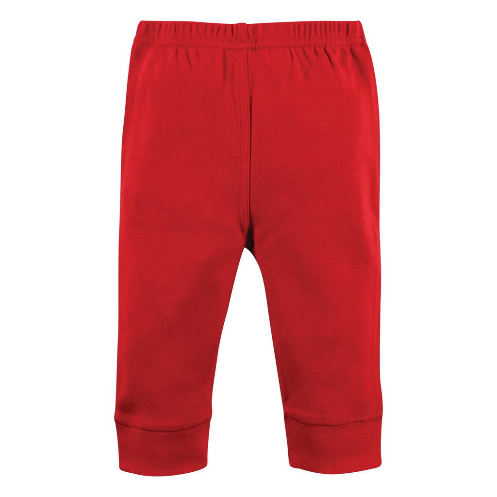 Hudson Baby Unisex Baby Cotton Pants and Leggings, Christmas Forest, 4 Toddler