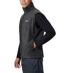columbia Mens Steens Mountain Vest, charcoal Heather, XX-Large
