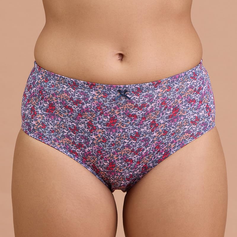 Nykd (Nyp104) Comfortable & Breathable Cotton Panty Set For Women (Pack Of 3) | High Rise & Full Coverage Brief With Anti Odor P