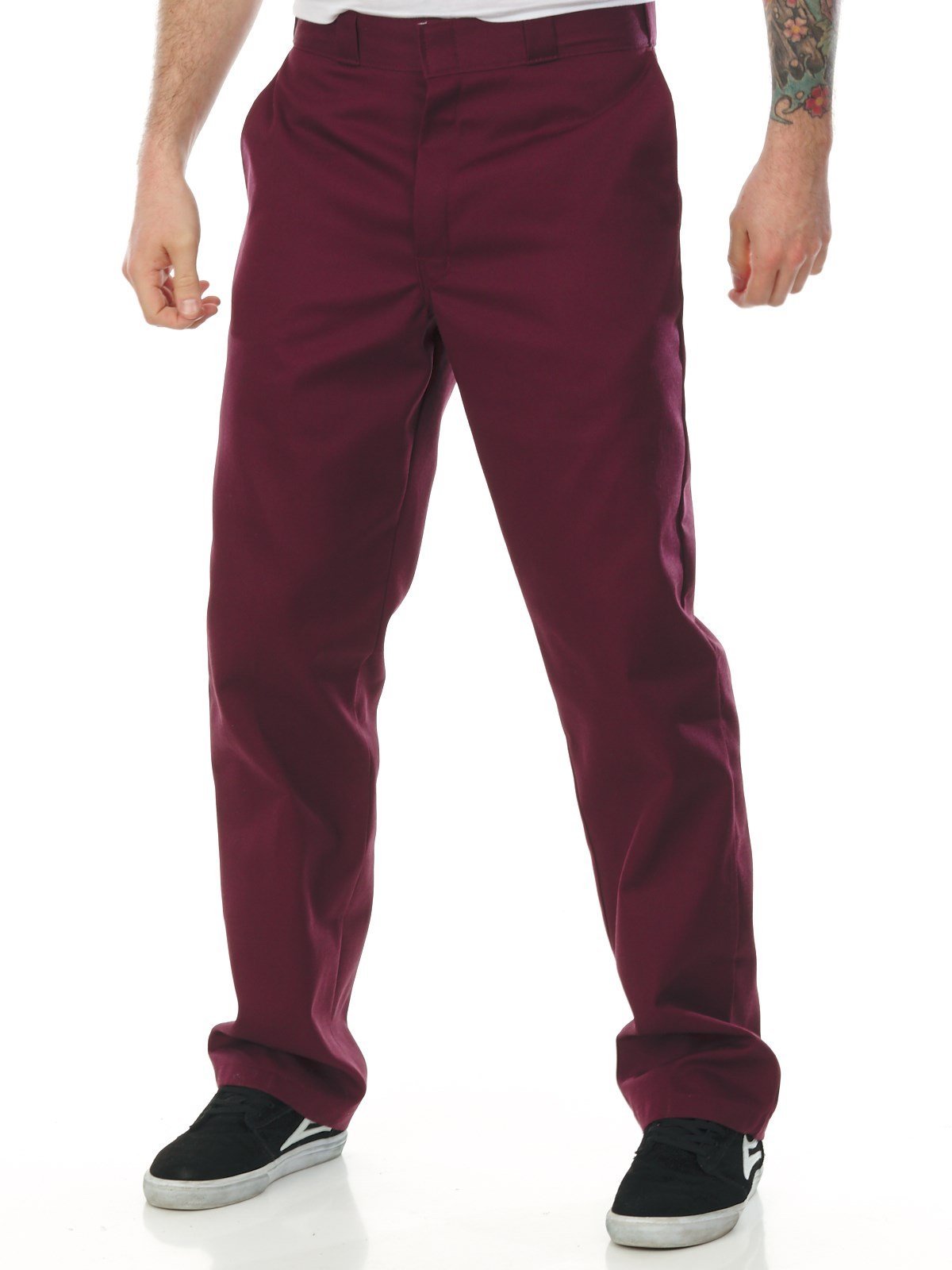 Dickies Men's Original 874 Work Pant, Maroon, 32W x 32L