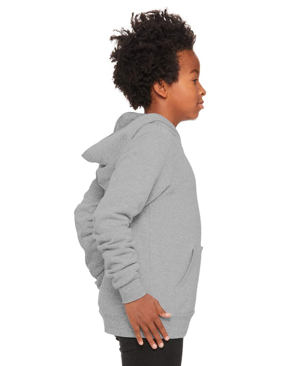 Youth Sponge Fleece Pullover Hooded Sweatshirt - BLAcK - S(D0102H7W3R8)