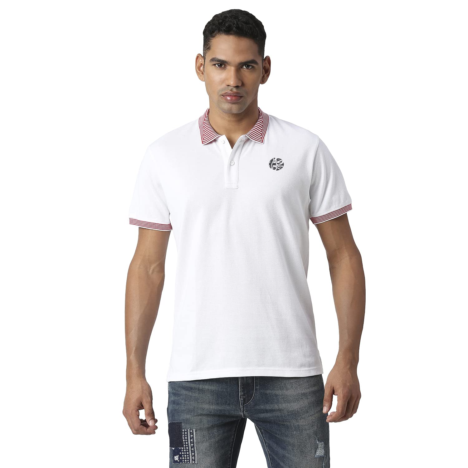 Pepe Jeans MenS Regular Fit T-Shirt (Pm542065800M_White