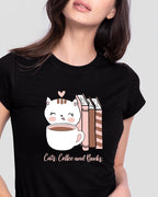 Bewakoof Womens Graphic Print Slim Fit Half Sleeve Round Neck Cotton T-Shirt