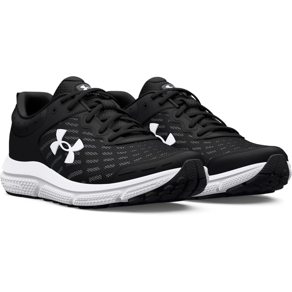 Under Armour Men's Charged Assert 10, (001) Black/Black/White, 14, US