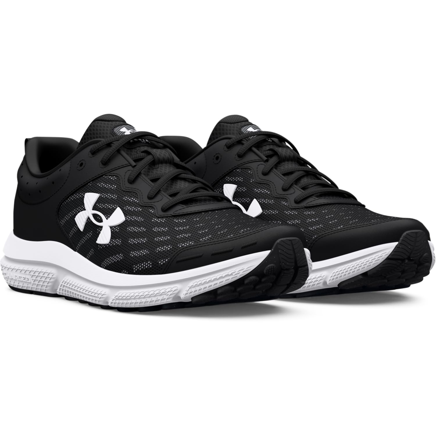 Under Armour Men's Charged Assert 10, (001) Black/Black/White, 14, US
