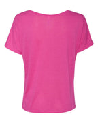 Ladies Slouchy T-Shirt - WHITE MARBLE - S(D0102H7W5V8)