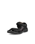 ECCO Men's Yucatan Sport Sandal, Black/Mole/Black Oil Nubuck, 8-8.5