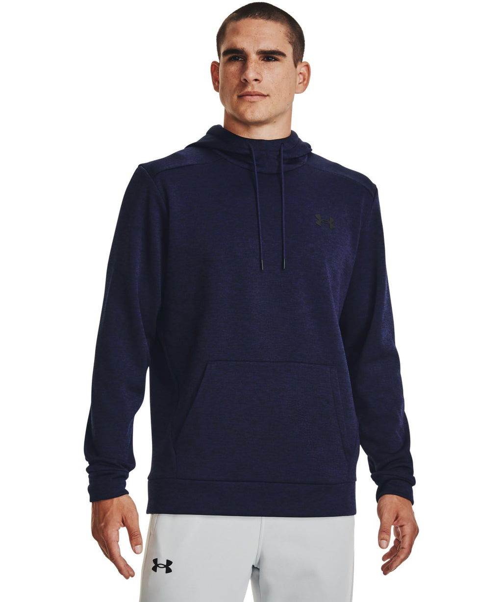 Under Armour Men's ArmourFleece Twist Hoodie, (410) Midnight Navy / / Black, XX-Large