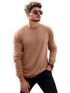 Veirdo Men's Cotton Regular Fit Solid Full Sleeve T-Shirt