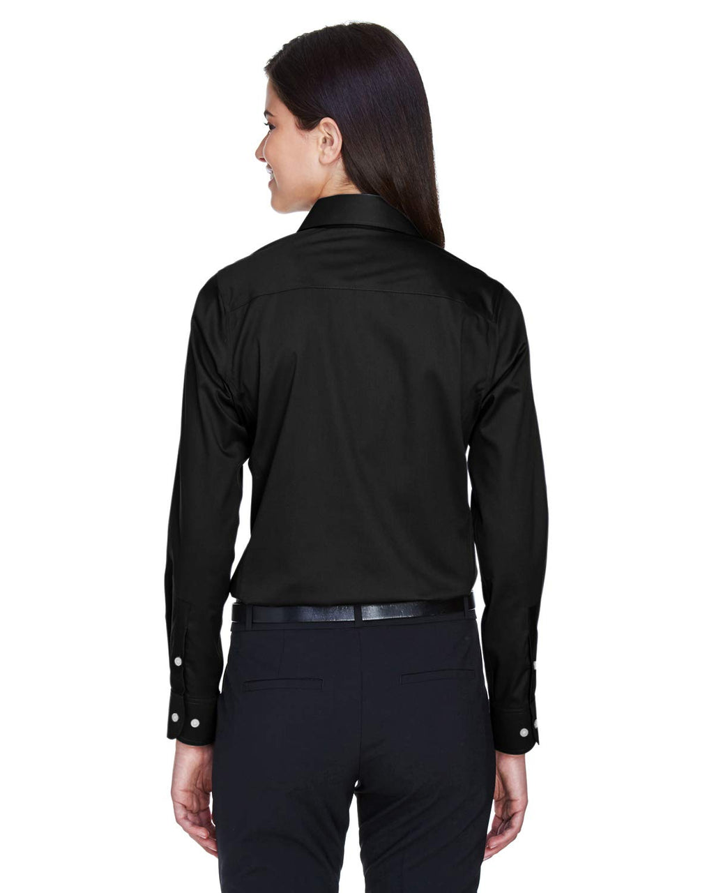 Ladies crown Woven collectionSolid Stretch Twill - BLAcK - XS(D0102H7NBVP)