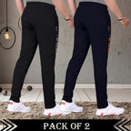 Tee Projekt Lycra Combo Soild & Zippered Pockets Style Regular Fit Track Pant for Men Jogger, Gym Wear, Yoga
