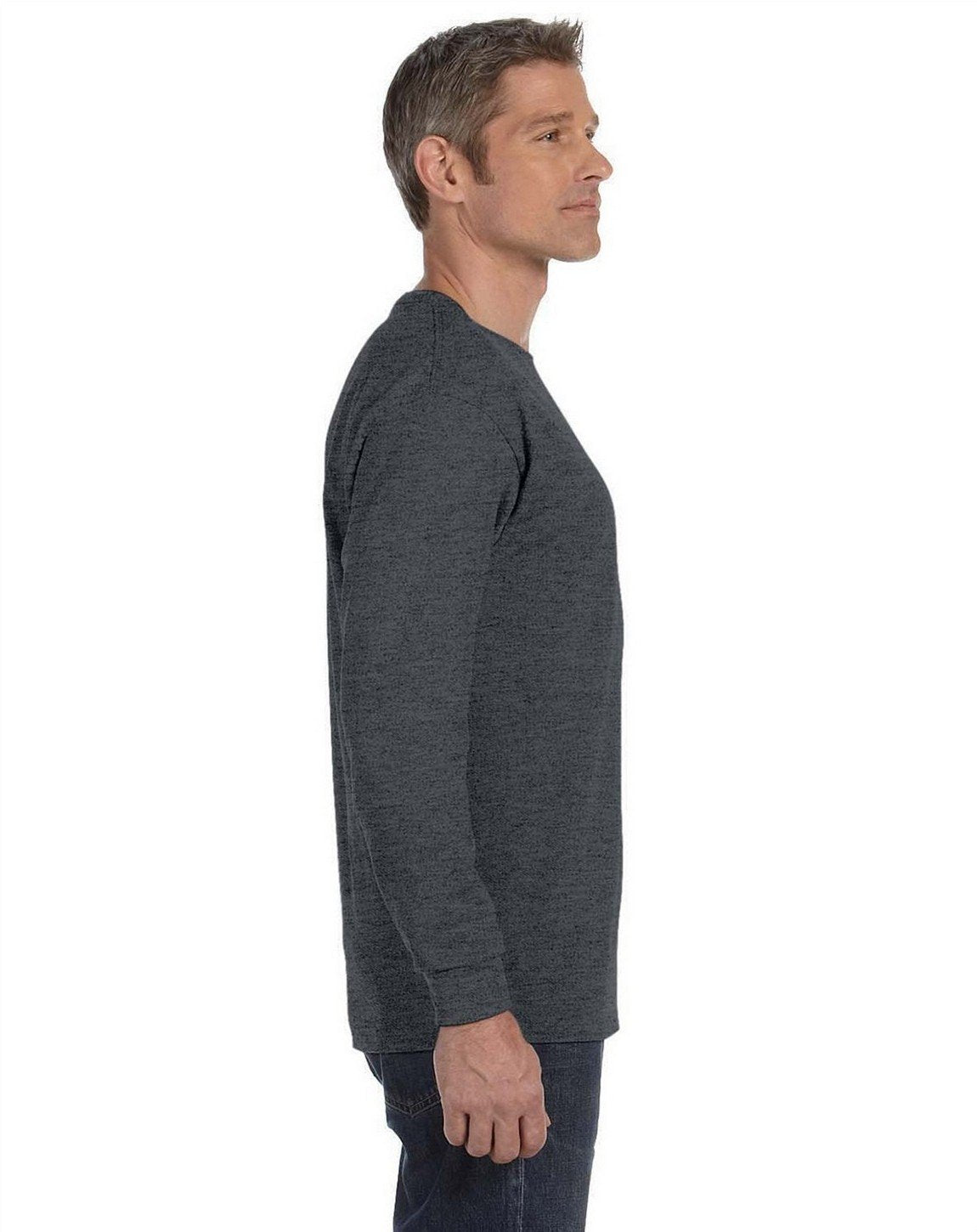 Unisex 61 oz Tagless Long-Sleeve T-Shirt - ASH - S(D0102H7MX0X)