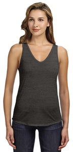 Ladies Flowy V-Neck Tank - cORAL - S(D0102H7K5Z2)