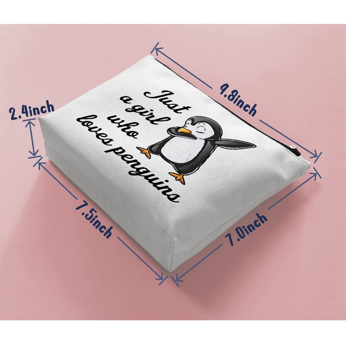 BiuNiuring Penguin Gifts for Penguin Lovers, Penguin Gifts for Women, Gifts for Makeup Lovers, Penguin Element Makeup Bag, Who L