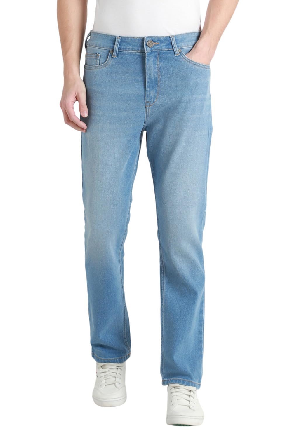 Dennis Lingo Mens | Light Blue | Washed | Mid Rise | Straight | Jeans