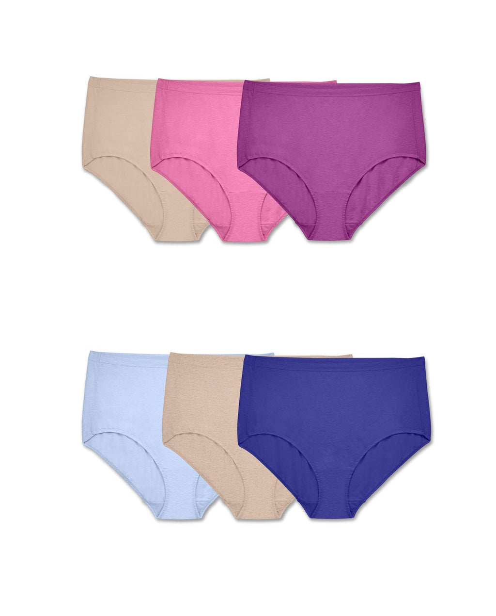 Fruit of the Loom Women's Size Underwear, Brief-Beyondsoft Cotton Blend-Assorted, 12 Plus