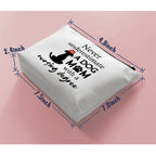 Nurse and Dog Mom Cosmetic Bag Gift, Dog Lover Gift, Nurse Appreciation Graduation Gift, Never Underestimate A Dog Mom with A Nu