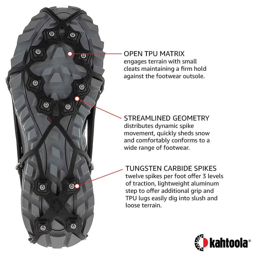 Kahtoola EXOspikes Footwear Traction - Black - X-Large
