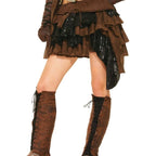Forum Novelties Women's Medieval Fantasy Rogue Female Warrior Costume, Multi, One Size