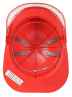 Aeromax Firefighter Helmet with Movable Visor, RED, Adjustable Size