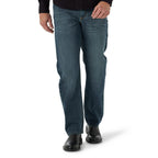 Wrangler Men's Free-to-Stretch Relaxed Fit Jean, Marine, 42W x 32L