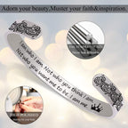 Btysun Bracelets for Women Gifts Christmas Inspirational Cuff Bracelets for Women Wide Bracelet Bangle Personlized Gifts for Her