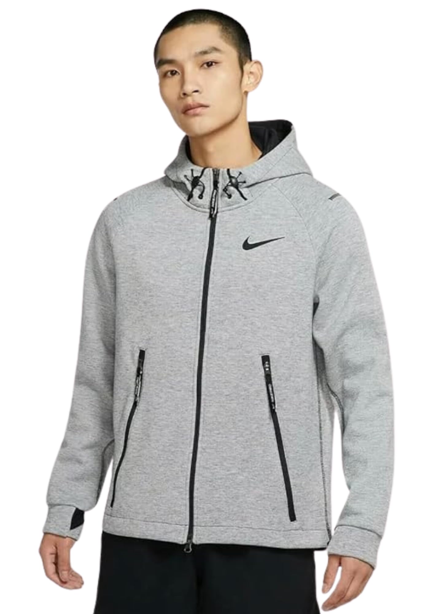 Nike Cotton Np Tf Npc Thrmasphr Mx Hooded Neck Regular Men Running Jackets