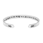 JoycuFF Friendship Gifts for Women Cheer Up Jewelry for Friends Birthday Gift Ideas Bff Bracelets Friendship Stainless Steel Cuf