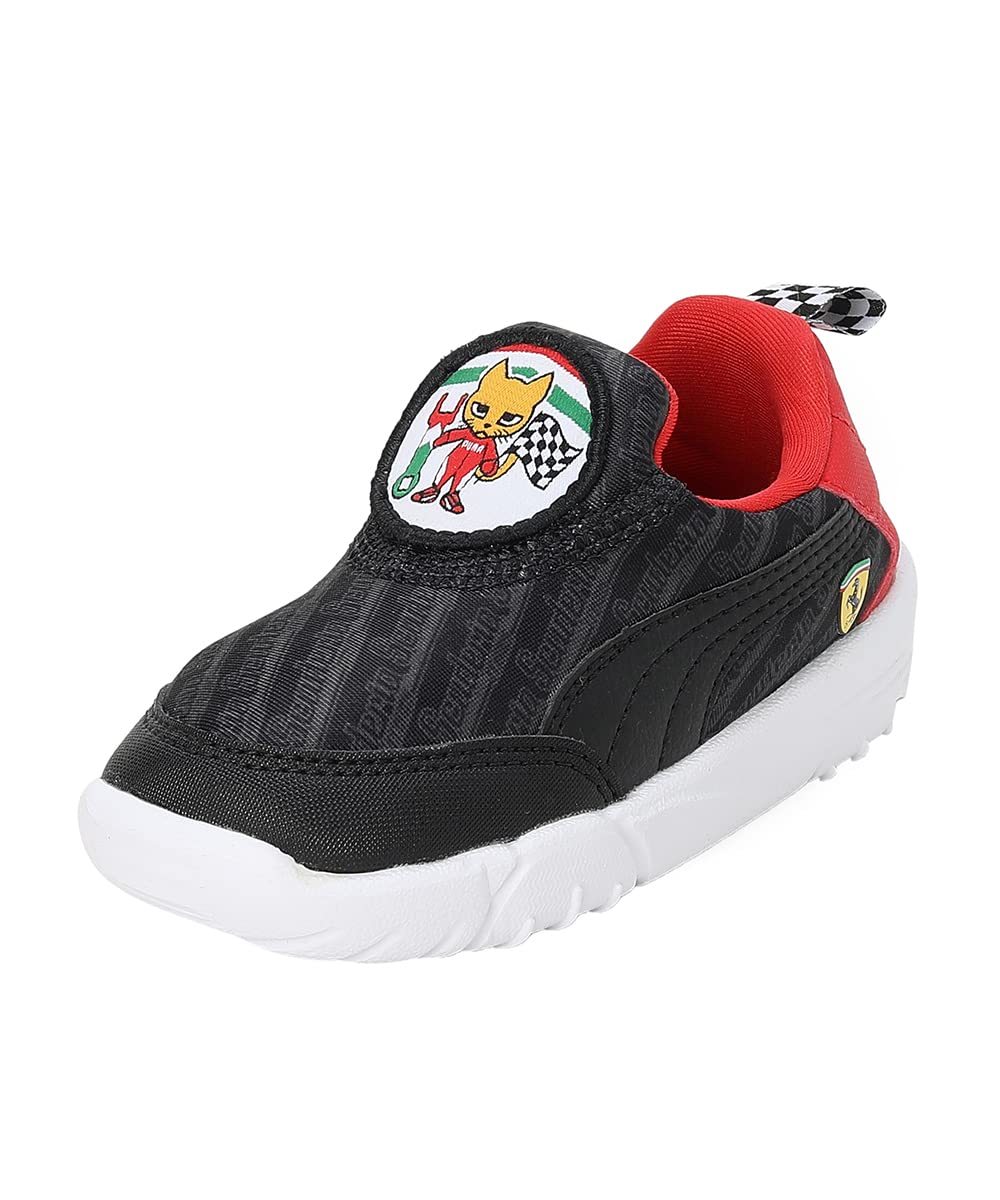 Puma UnisexBaby Ferrari Bao Kart Infant BlackRosso Corsa Sneaker  8Uk (30751901) 8