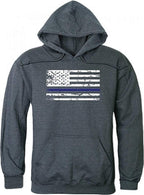 Graphic Pullover, Thin Blue Line, HCH, M