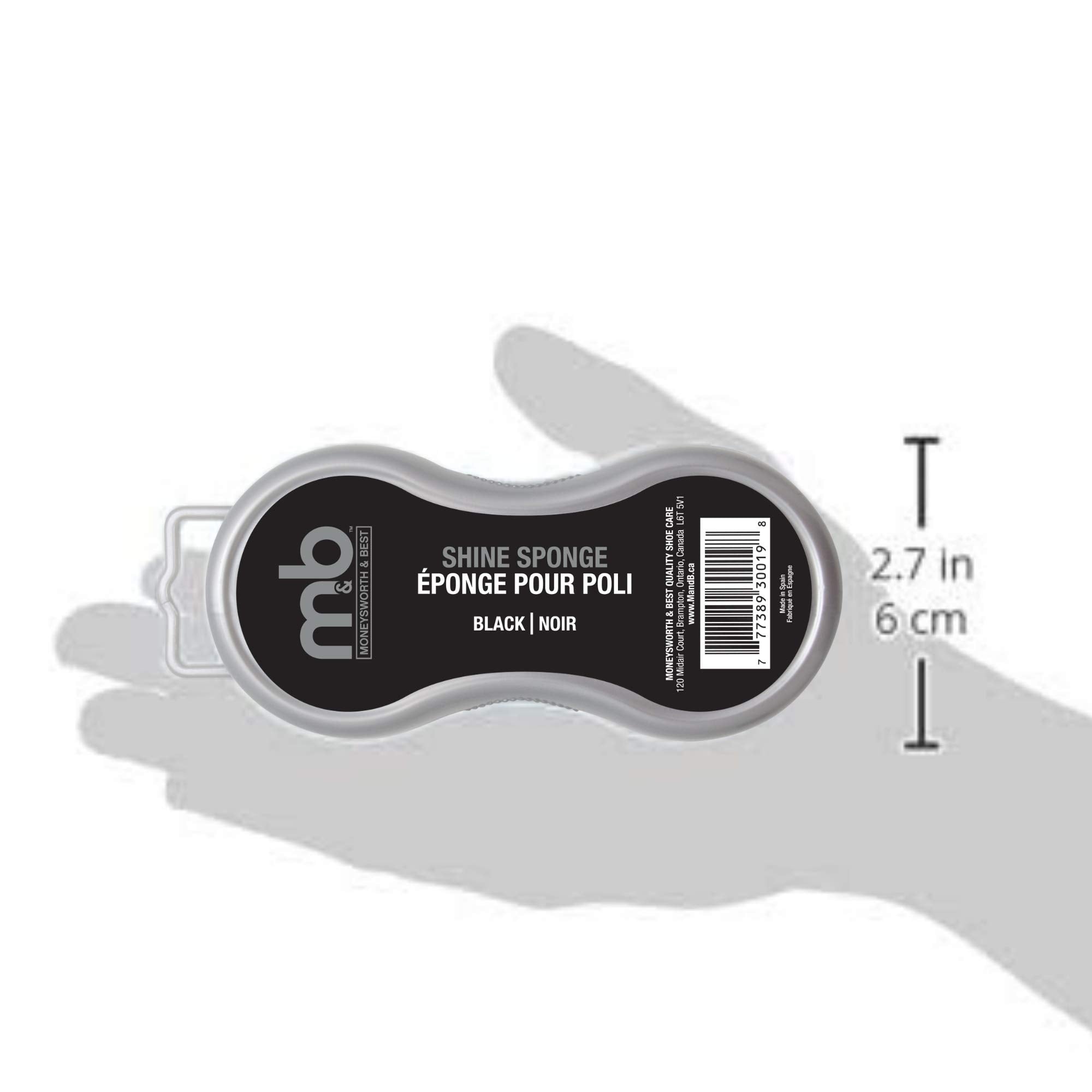 Moneysworth & Best Instant Shine Sponge (Black)