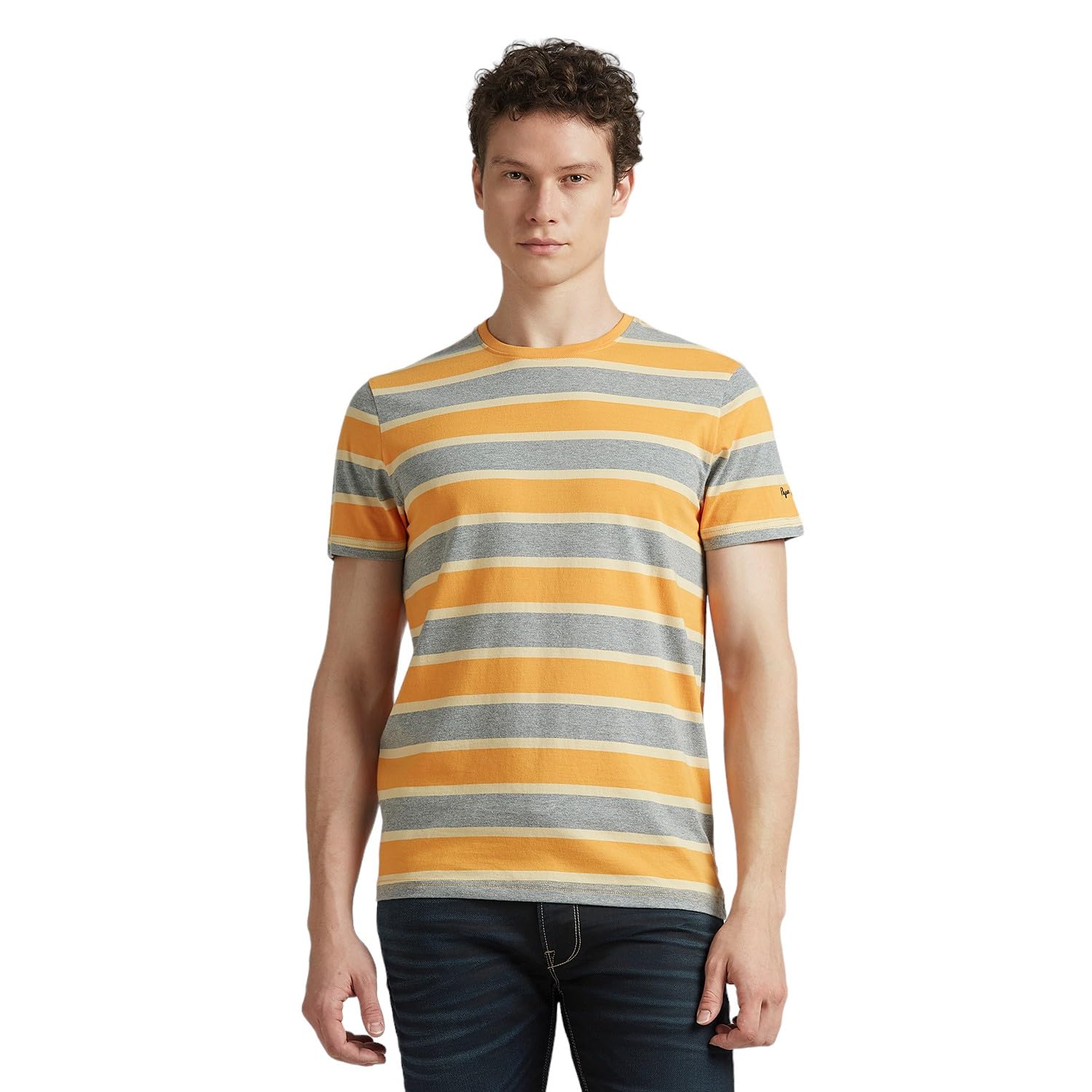 Pepe Jeans MenS Slim Fit T-Shirt (Pm509814_Orange