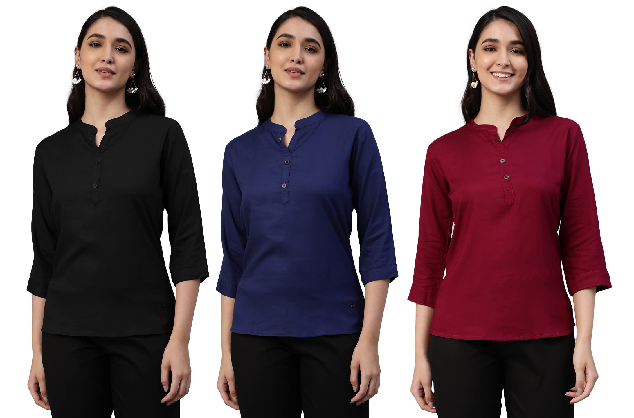Lyra 430 Pure Rayon Woven Tunic For Women