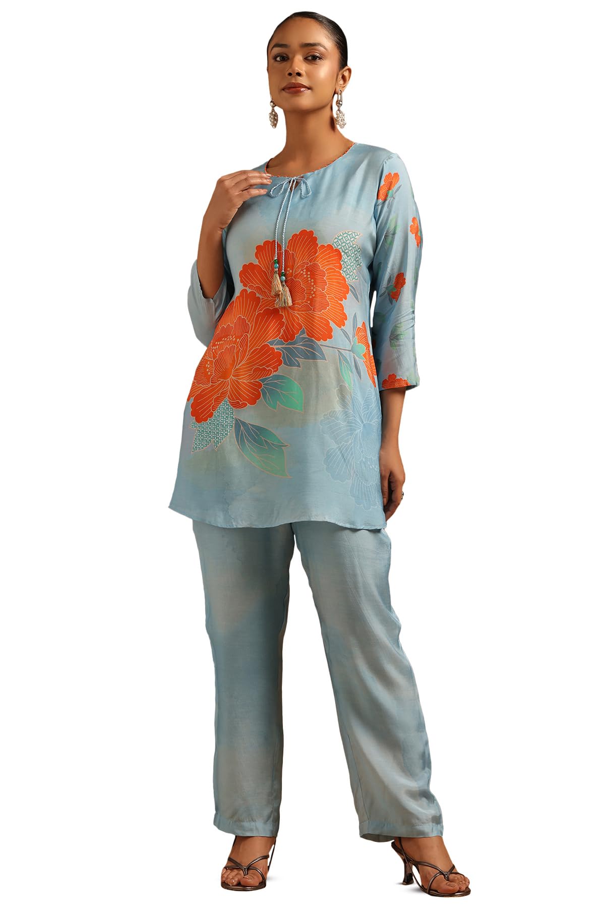 Soch Women Muslin Botanical Kurta Set
