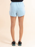 Nykd (Nyk039 Relaxed Fit Terry Cotton Shorts For Women | Soft & Comfy Shorts With Drawcord Waistband & 2 Side Pockets | Ideal Fo