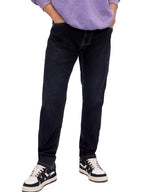 The Souled Store Denim: Dark Navy Men and Boys Buttoned Slim Fit Jeans
