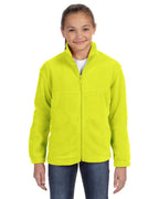 Youth 8 oz Full-Zip Fleece - SAFETY YELLOW - S(D0102H76TZJ)