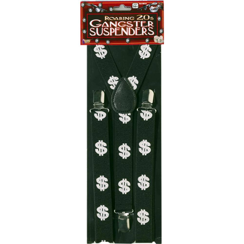 Gangster Dollar Suspenders Costume Accessory