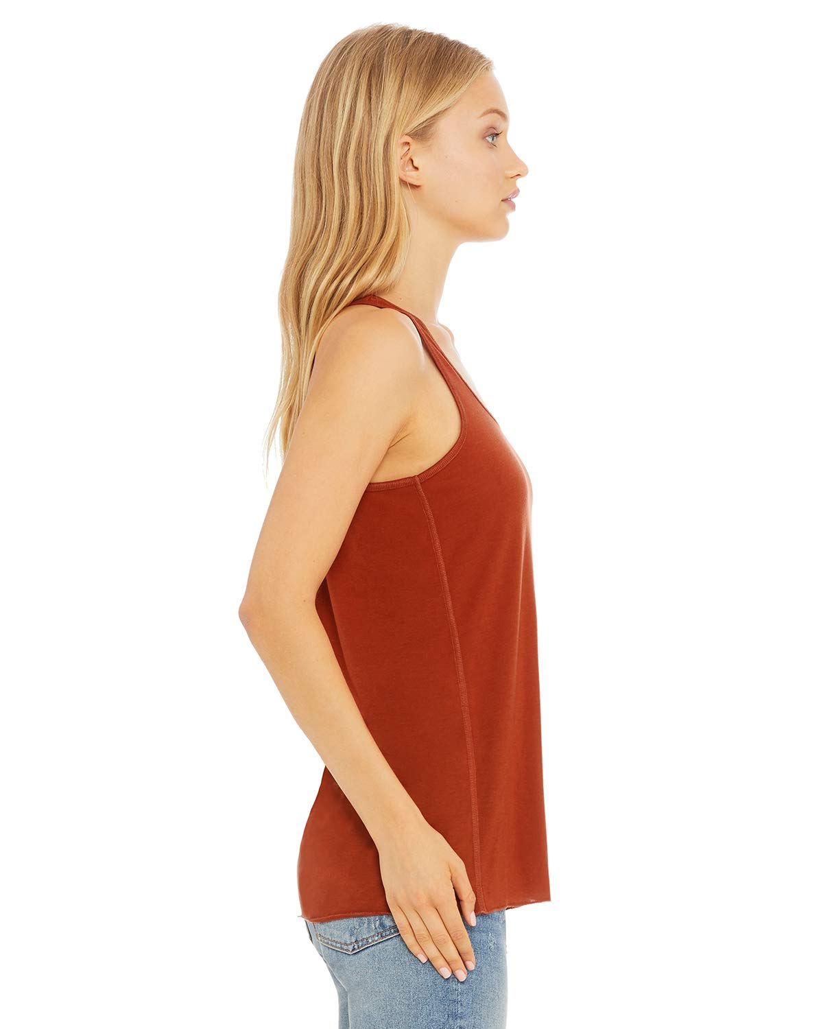 Ladies Flowy Racerback Tank - ATHLETIc HEATHER - S(D0102H7K5cJ)