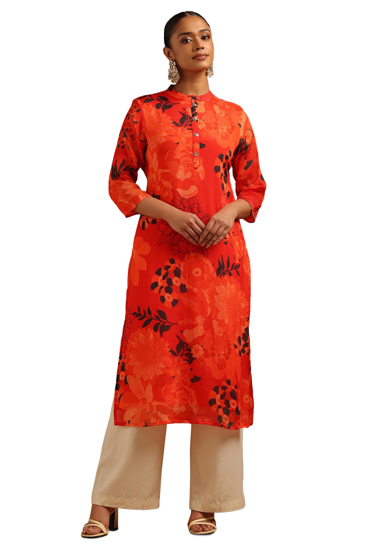 Soch Women Chinon Floral Kurta