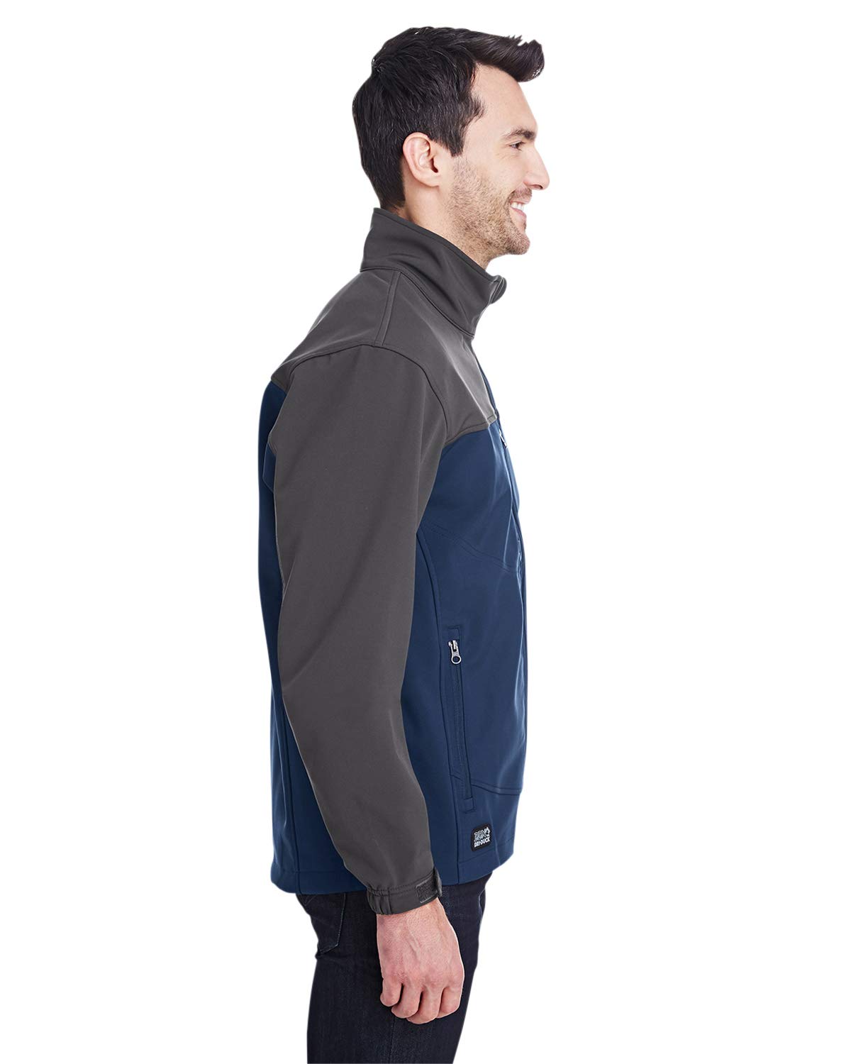 Mens Poly Spandex Motion Softshell Jacket - RED cHARcOAL - S(D0102H78cEJ)