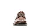 Clarks Men's Touareg Vibe Oxford, Brown Leather, 10 W US