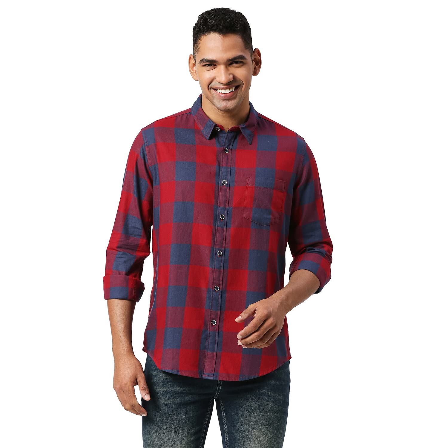 Pepe Jeans Truckston Ls Hoodie Shirts, Red, Xl