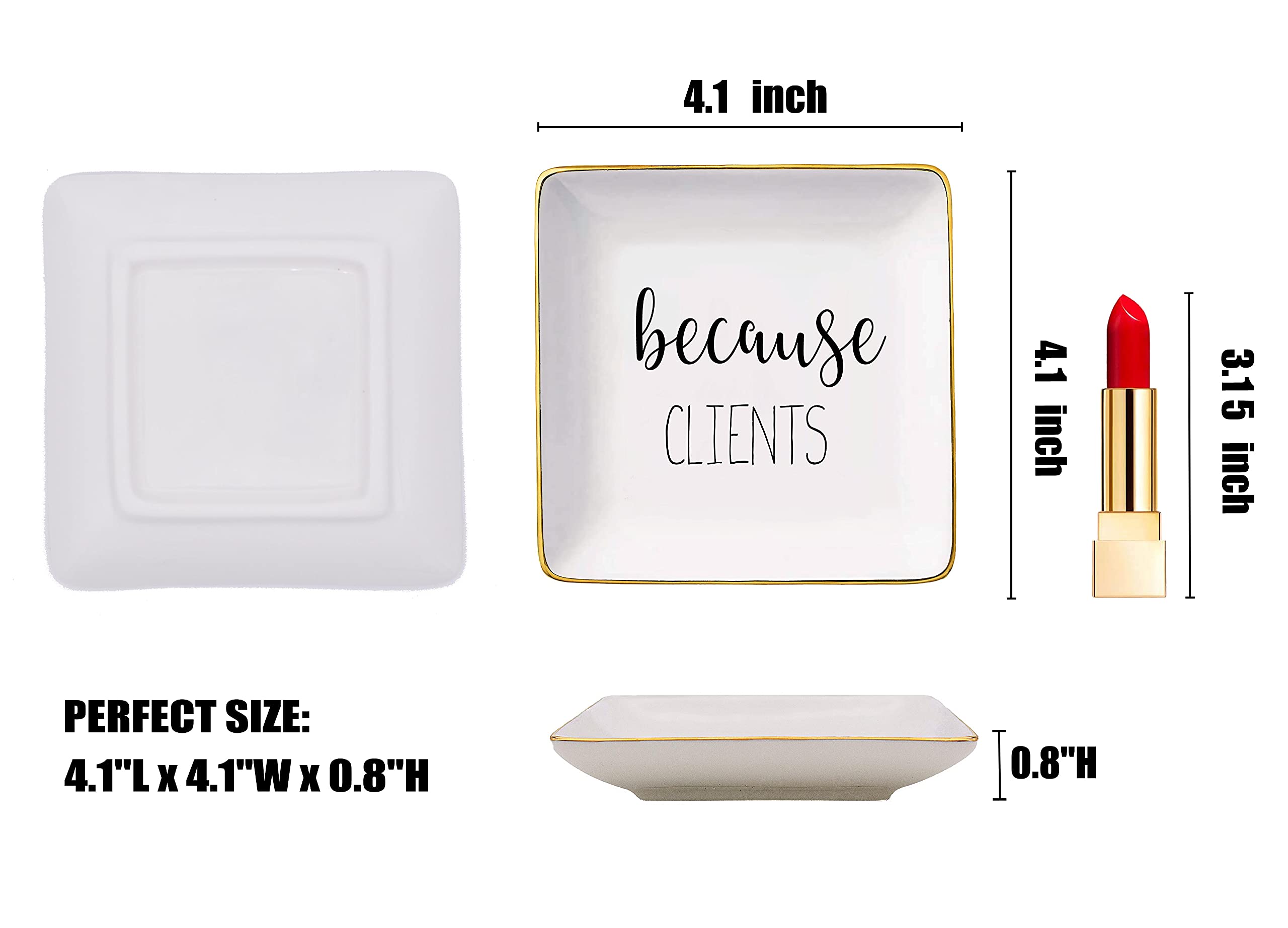 Topthink Because Clients - Unique Gift Idea for Hairdresser,Makeup Artist,Nail Tech,Lawyer, Realtor,Real Estate Agents - Christm