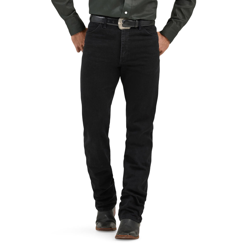 Wrangler Men's Big & Tall 13MWZ Cowboy Cut Original Fit Jean, Shadow Black, 38W x 38L