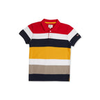 Pepe Jeans Boys Regular Fit Striped Polo T-Shirts Multicolour