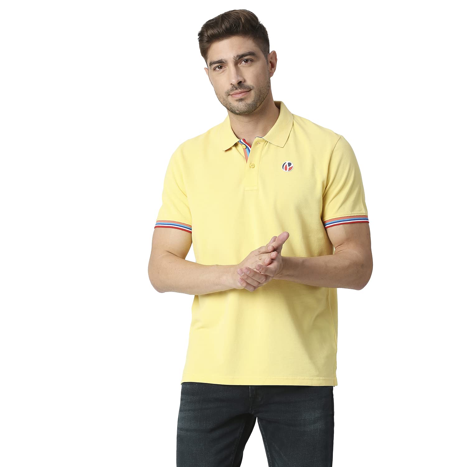 Pepe Jeans MenS Regular Fit T-Shirt (Pm542074043S_Pale Yellow