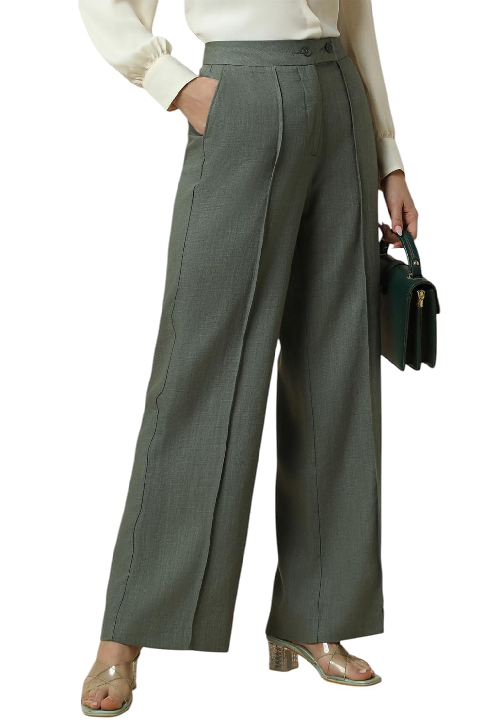 Allen Solly Women Regular Fit Formal Trousers
