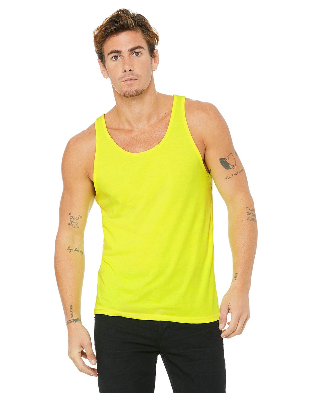 Unisex Jersey Tank - NEON BLUE - XS(D0102H7WAFP)