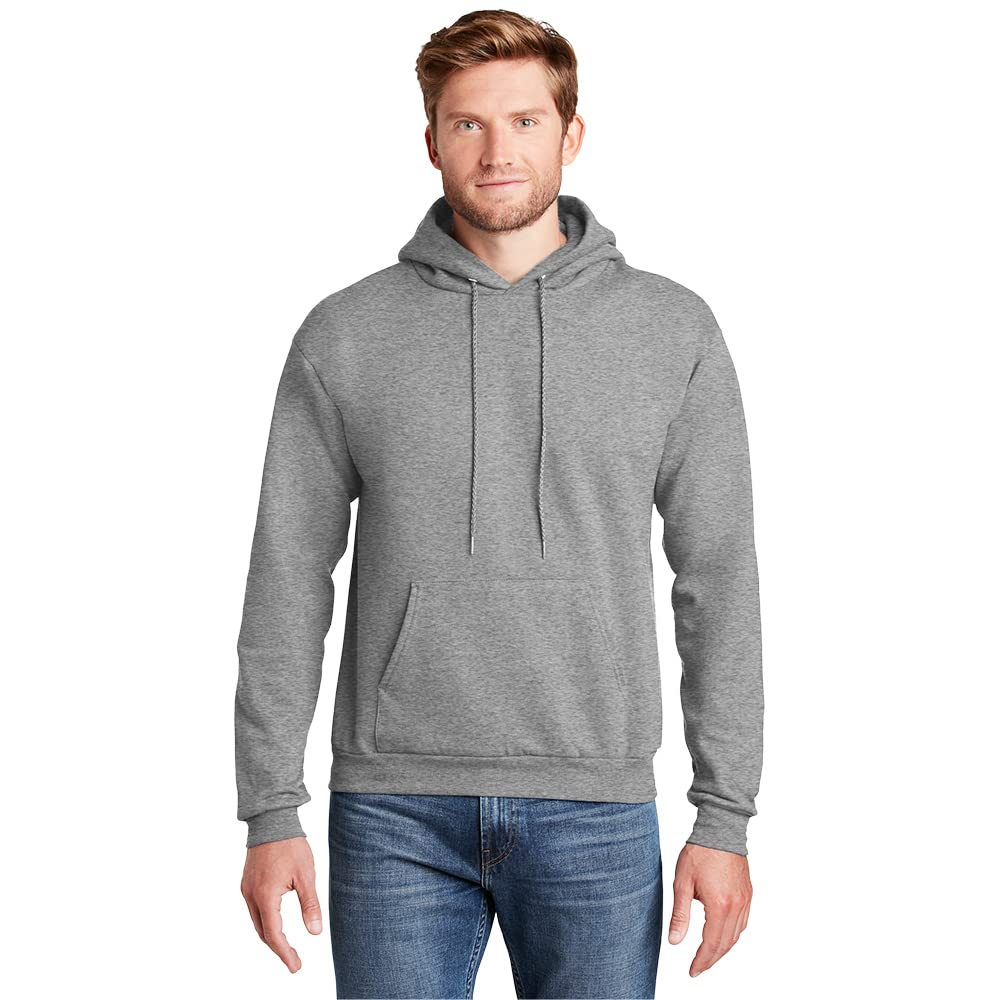 Unisex Ecosmart 5050 Pullover Hooded Sweatshirt - WHITE - S(D0102H7METX)